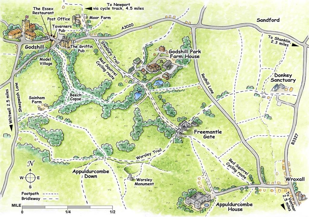 Godshill Park Cottages מראה חיצוני תמונה